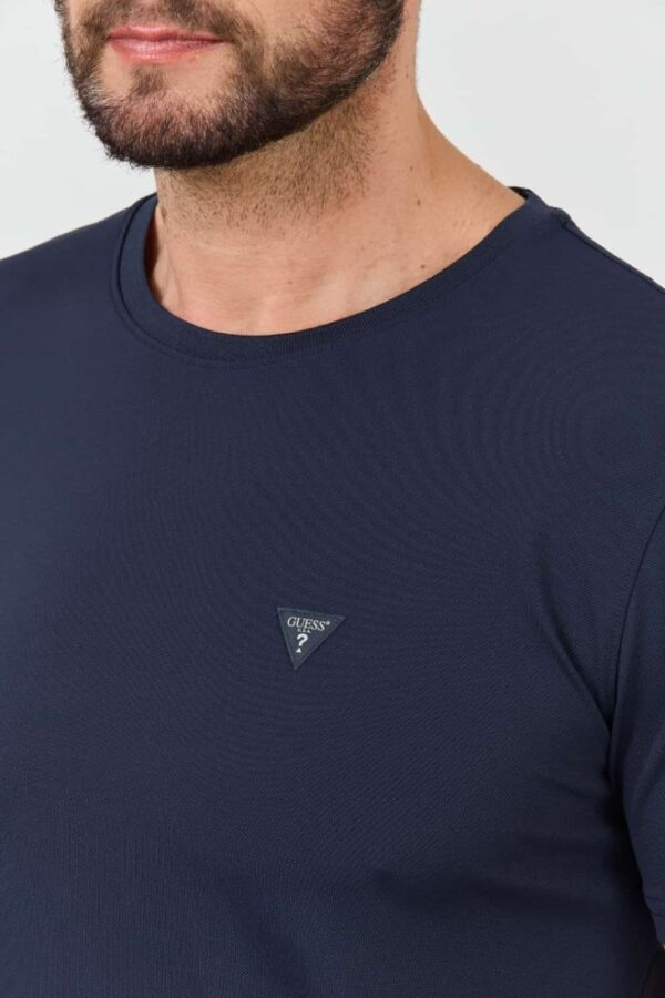 GUESS Granatowy męski t-shirt New Tech Str T