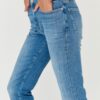 7 FOR ALL MANKIND Błękitne jeansy damskie RELAXED SKINNY