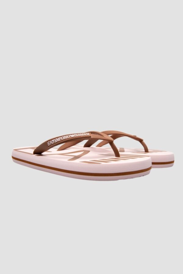 EA7 EMPORIO ARMANI Brązowe japonki