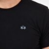 4ce94785f7e034363e37bc267e84448eea1aa82a LA MARTINA Czarny t-shirt męski z wyszywanym logo