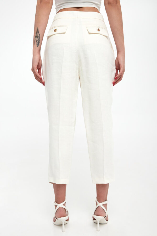 4d187617c57a502b534036dec71bfe2a844f9027 Spodnie damskie lniane ELISABETTA FRANCHI