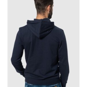EMPORIO ARMANI Granatowa męska bluza z kapturem i logo