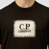 C.P. COMPANY Czarny męski t-shirt