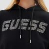 GUESS Сzarna bluza damska z cyrkoniami Primula