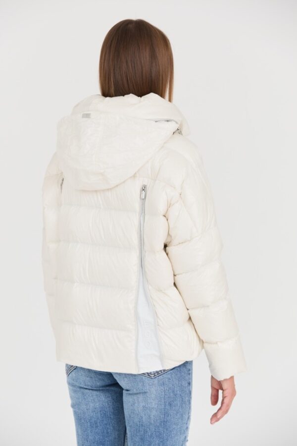 DIEGO M Biała damska kurtka, Rozmiar 40 EU - 44 IT