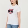 KARL LAGERFELD Biały damski t-shirt Boucle Choupette