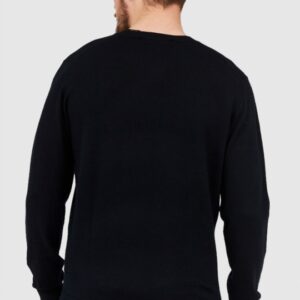 4ea55e39c2c0a65f083e7d13464fbc3ed7ce4a76 KARL LAGERFELD Czarny sweter męski z wełny merino