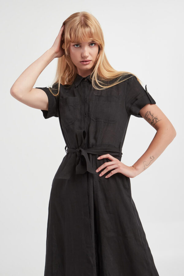 Sukienka lniana Banca MARELLA SPORT