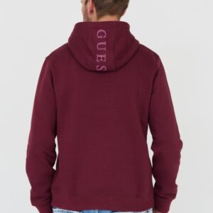 GUESS Bordowa męska bluza