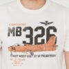 AERONAUTICA MILITARE Biały bawełniany t-shirt męski