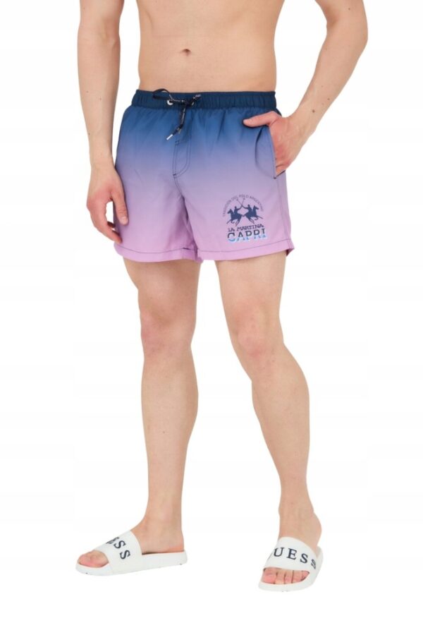 LA MARTINA Spodenki kąpielowe męskie różowe