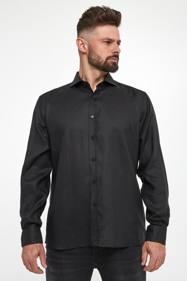 Koszula męska lniana KARL LAGERFELD