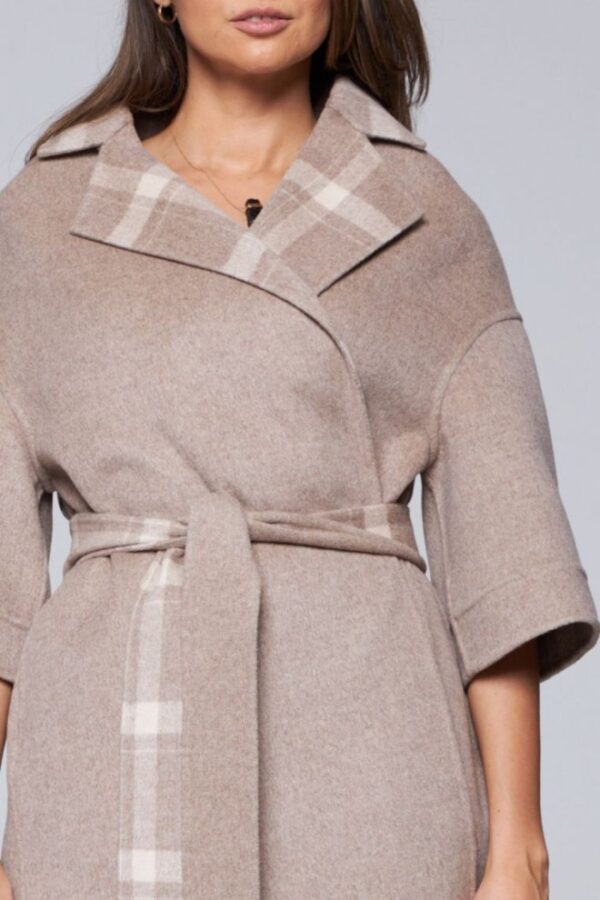 4fddfa5318a633a8482e9c147b87f14721b83a3f DIEGO M Płaszcz damski w kolorze taupe, Rozmiar 36 EU - 40 IT