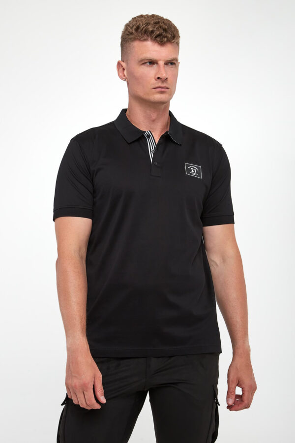 4fe6562912001436326f0f46ac07fe4556c222e1 Polo męskie z logo KARL LAGERFELD