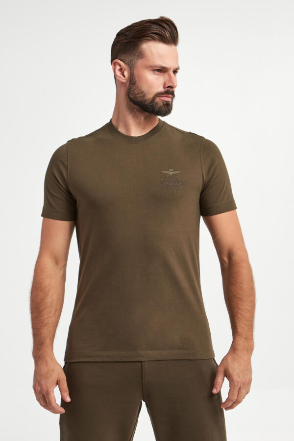 4fed059adfebacef56e35c5b3a0e76836cd34ce6 T-shirt męski z logo AERONAUTICA MILITARE