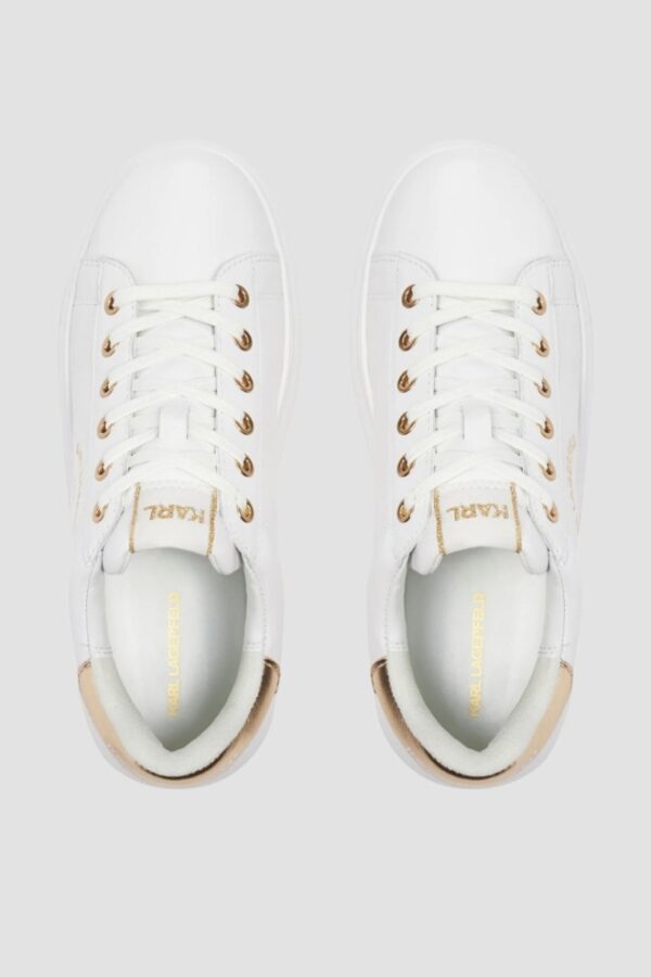 KARL LAGERFELD Białe damskie sneakersy KAPRI Maison