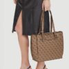 GUESS Brązowa shopperka damska Katya Multi