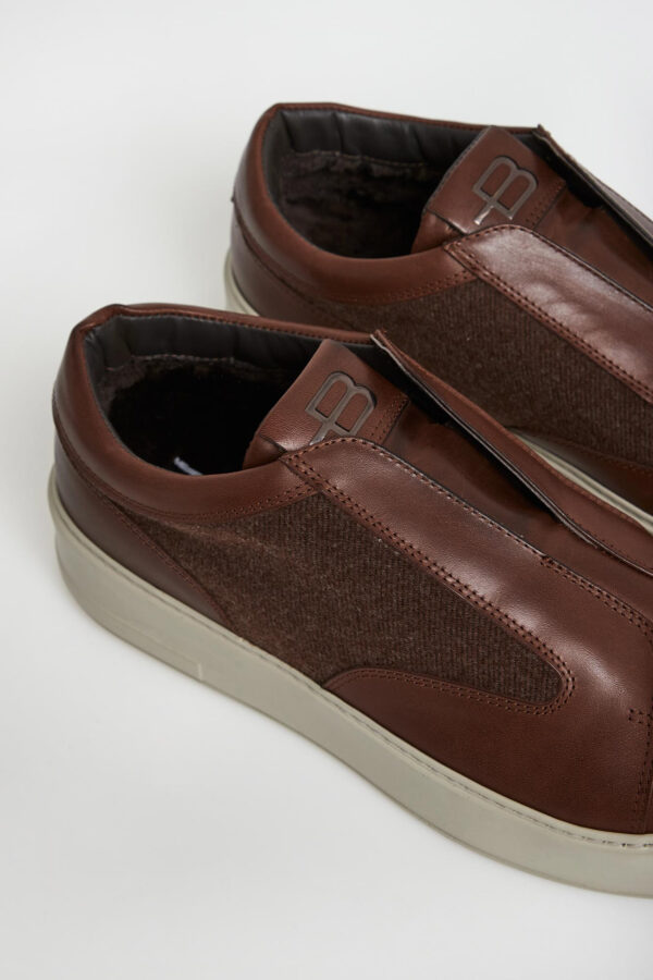 Sneakersy męskie skórzane BALDININI