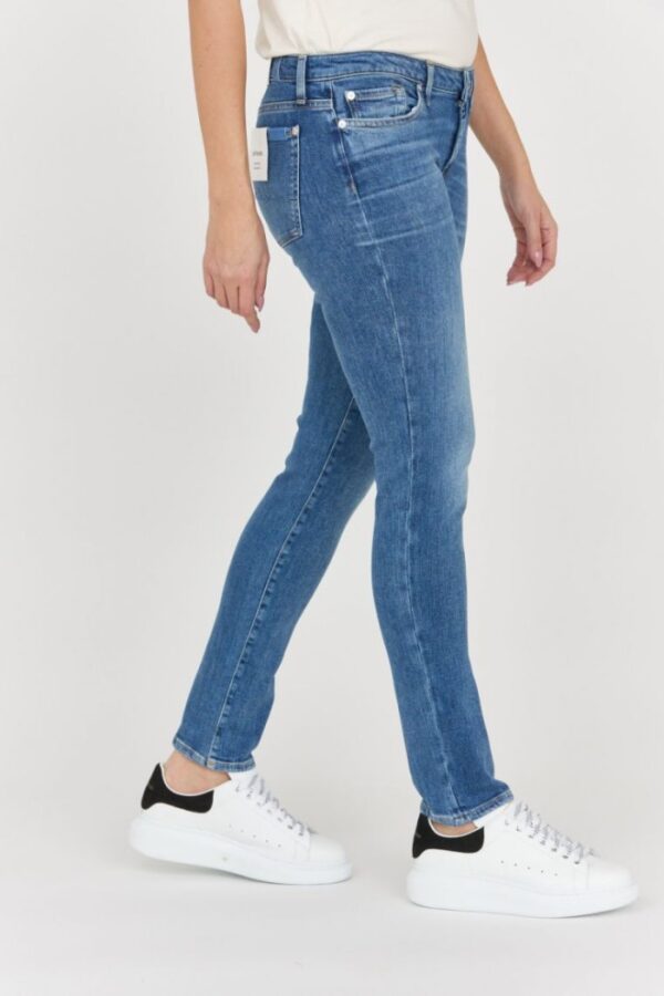7 FOR ALL MANKIND Niebieskie jeansy damskie PYPER SLIM ILLUSION Stride