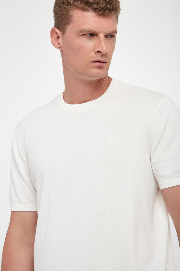 50eacef81fcbb8f18f8149f57095c09b3caaf07c Sweter męski z krótkim rękawem ARMANI EXCHANGE