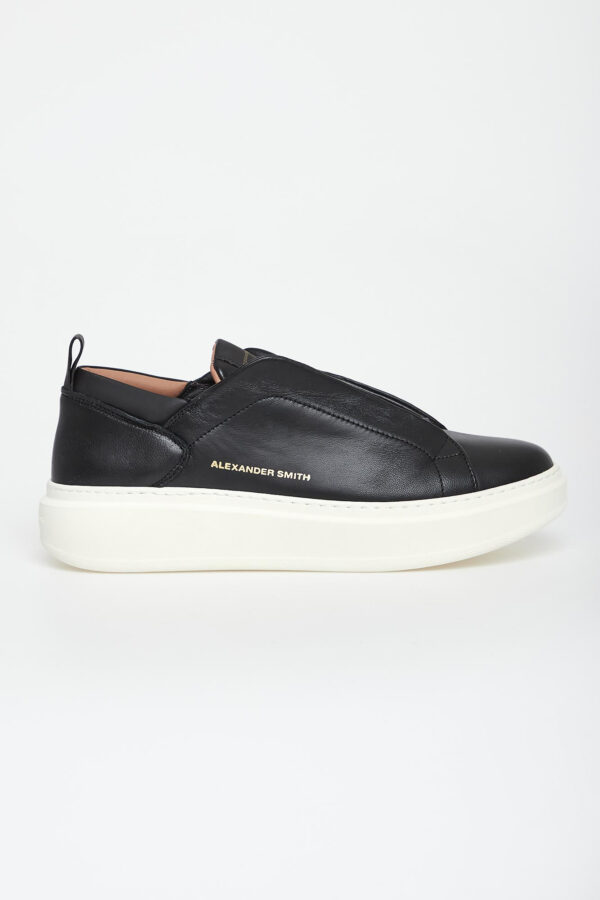 Sneakersy męskie skórzane Slip-On ALEXANDER SMITH