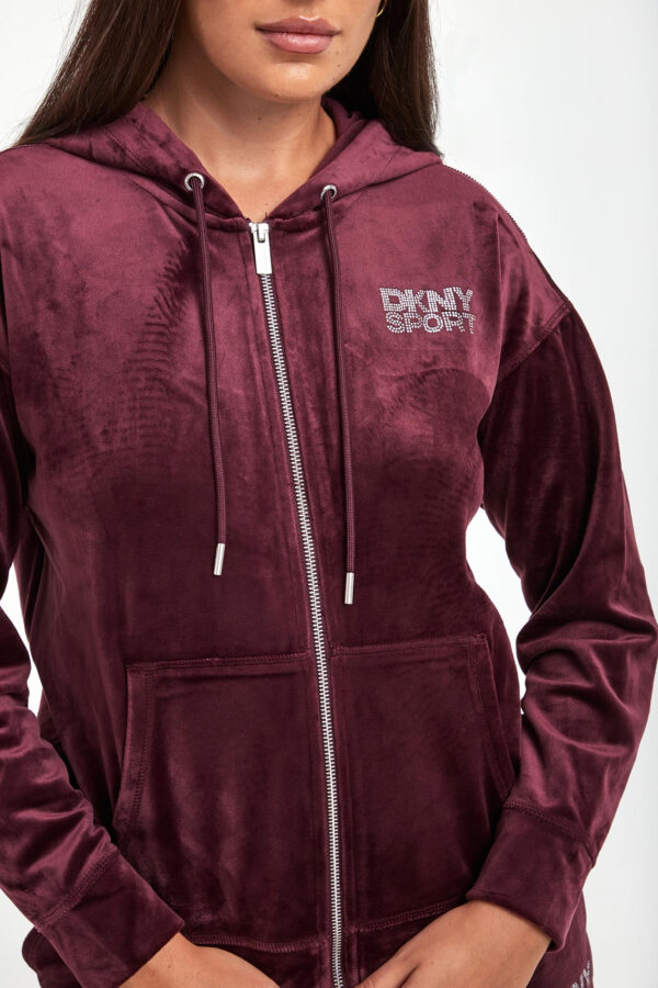 Bluza damska welurowa DKNY