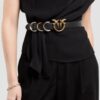 PINKO Czarny pasek damski Cobain Belt H3