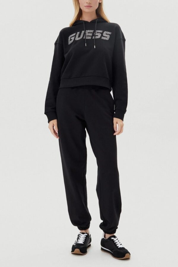 GUESS Сzarna bluza damska z cyrkoniami Primula