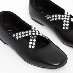 Baleriny damskie skórzane CESARE CASADEI