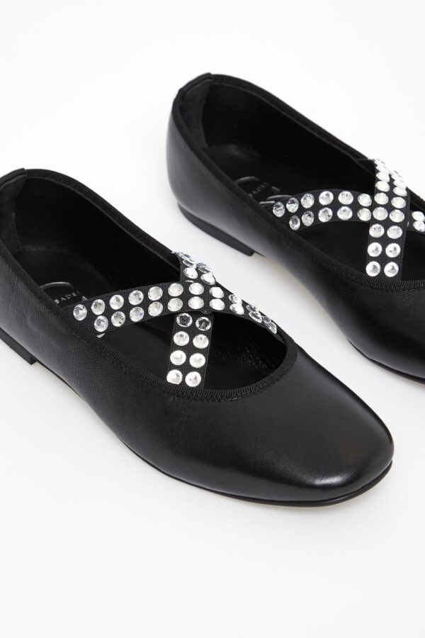 Baleriny damskie skórzane CESARE CASADEI