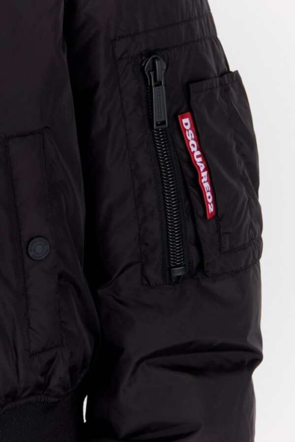 51a7146f37c974e9fdcbf35953a7ad9de3b6e984 DSQUARED2 Czarna kurtka damska icon bomber