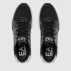 EA7 Czarne sneakersy z białą podeszwą