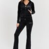 JUICY COUTURE Czarne damskie spodnie dresowe Lisa Regal
