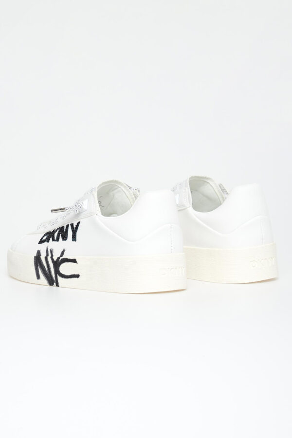 Sneakersy damskie skórzane DKNY