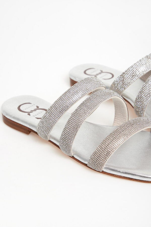 Klapki damskie skórzane CESARE CASADEI