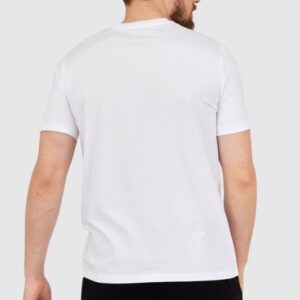 ARMANI EXCHANGE Biały t-shirt męski z czarnym logo