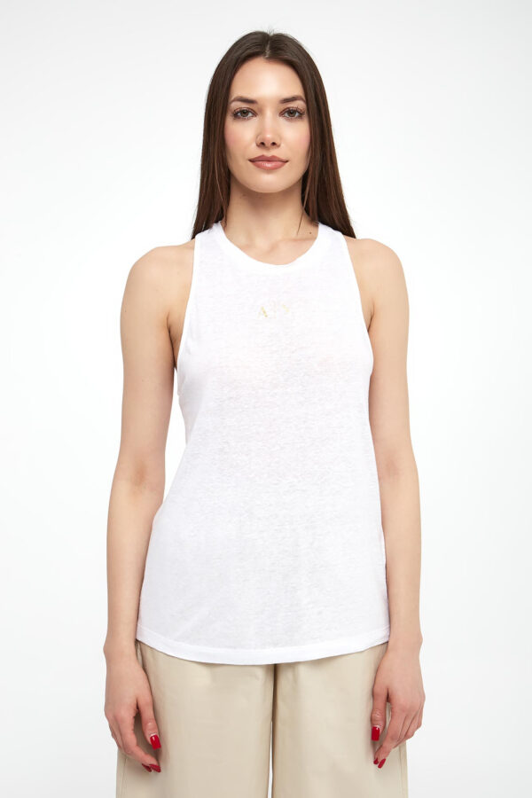 Top damski z lnem ARMANI EXCHANGE