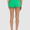 JUICY COUTURE Zielone szorty damskie anya recycled z haftowanym logo