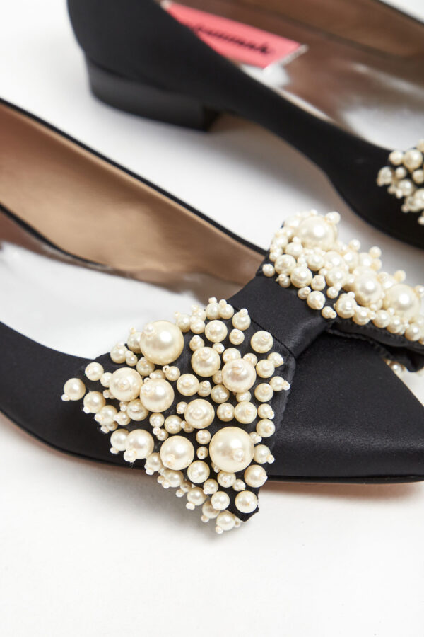 53f10c68c6277e1d7737970f609fcb1a6b93532a Baleriny z perłową kokardą CUSTOMMADE