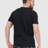 DIESEL Czarny t-shirt męski z granatowym logo