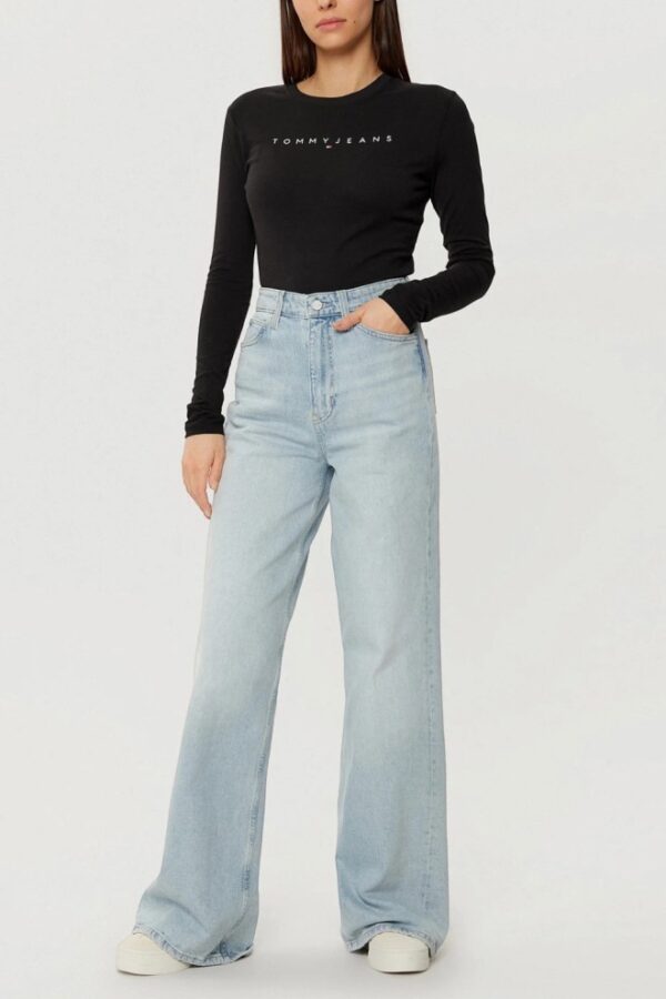 TOMMY JEANS Czarny damski longsleeve