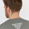 EMPORIO ARMANI Zielony longsleeve męski z logo