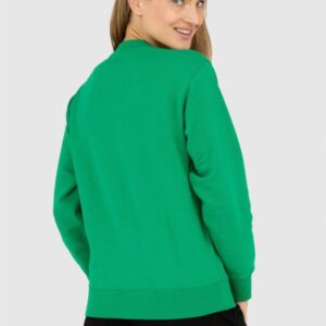 5586e5cb759fc4dd2e4a8920b46bbb784abc21ab KENZO Zielona bluza damska z krzyżykowym tygrysem