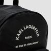 KARL LAGERFELD Czarny męski plecak Nylon