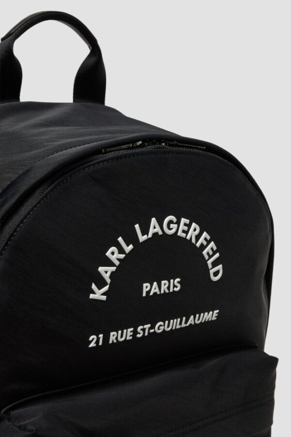 KARL LAGERFELD Czarny męski plecak Nylon