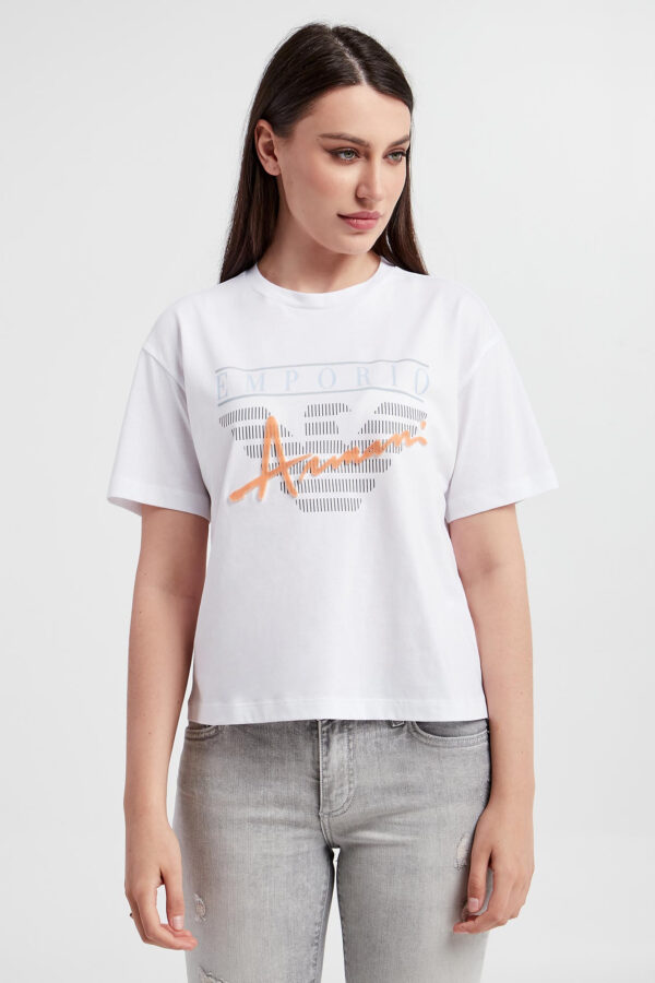 55d5c3622f68e005ffda36fd67408d4b31642fd7 T-shirt damski EMPORIO ARMANI