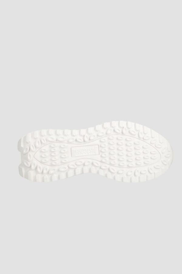 JUST CAVALLI Białe sneakersy Fondo Karina