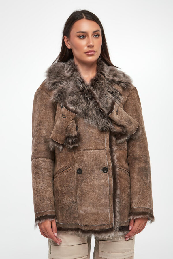 Kożuch + rękawiczki damskie AERONAUTICA MILITARE