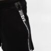 DSQUARED2 Czarne szorty damskie z zamkami