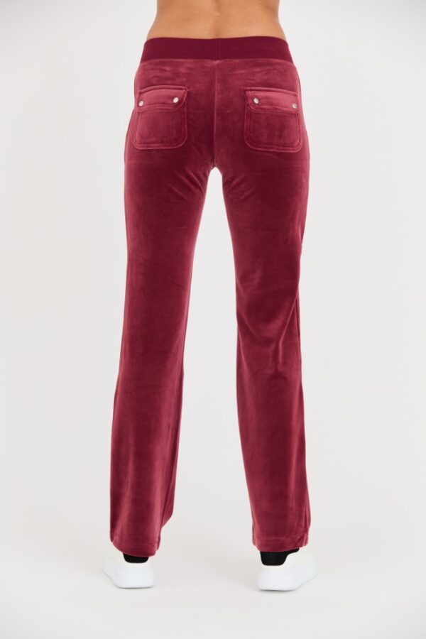 JUICY COUTURE Bordowe damskie spodnie dresowe Del Ray Pocket Pant